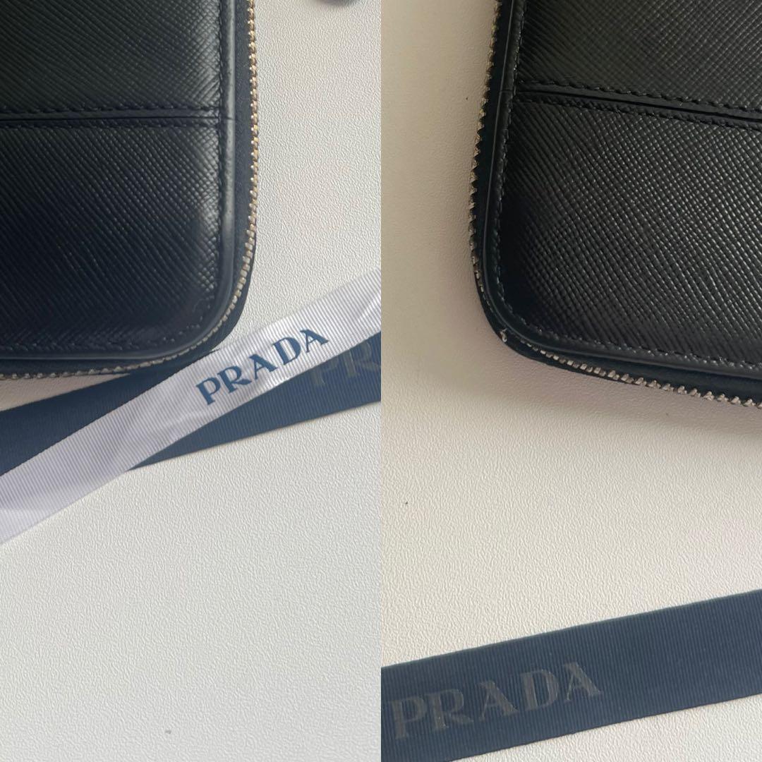 99 極上美品 PRADA プラダ 長財布 ラウンドファスナー