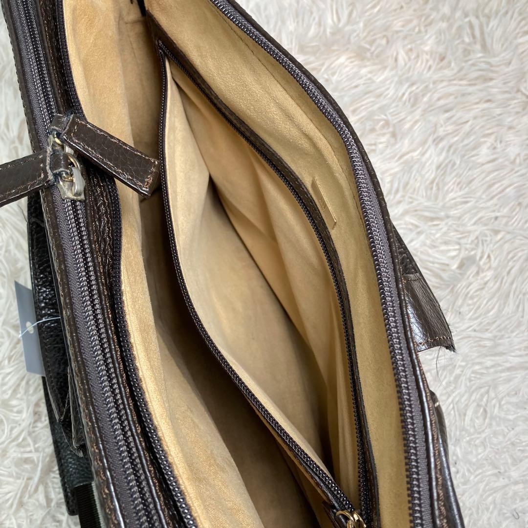 美品　dunhill ダンヒル ビジネスバッグ　ブリーフケース　シボ　2WAY