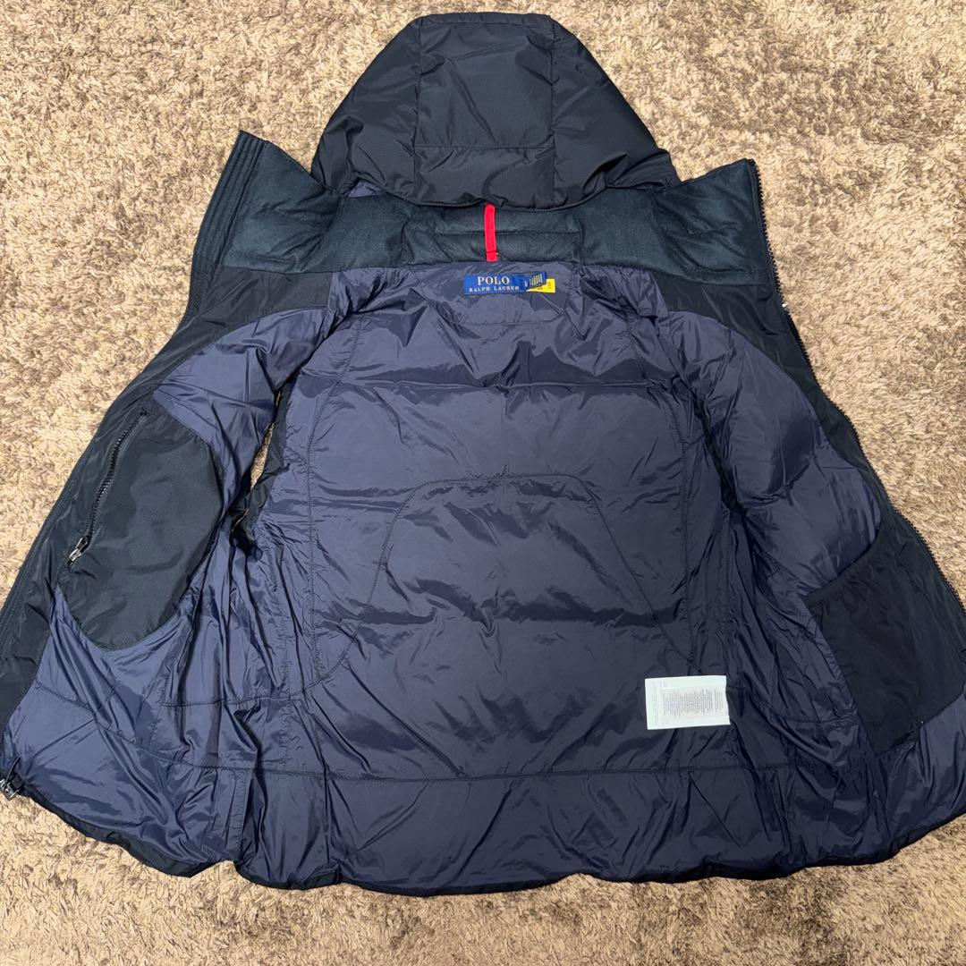 現行QRタグ★ポロラルフローレン ダウンベスト ビッグポニー 黒 L 最終値下げ