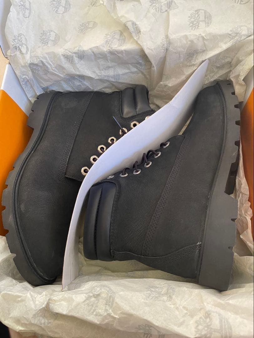 ［未使用］27cm Timberland ブラック ワークブーツ