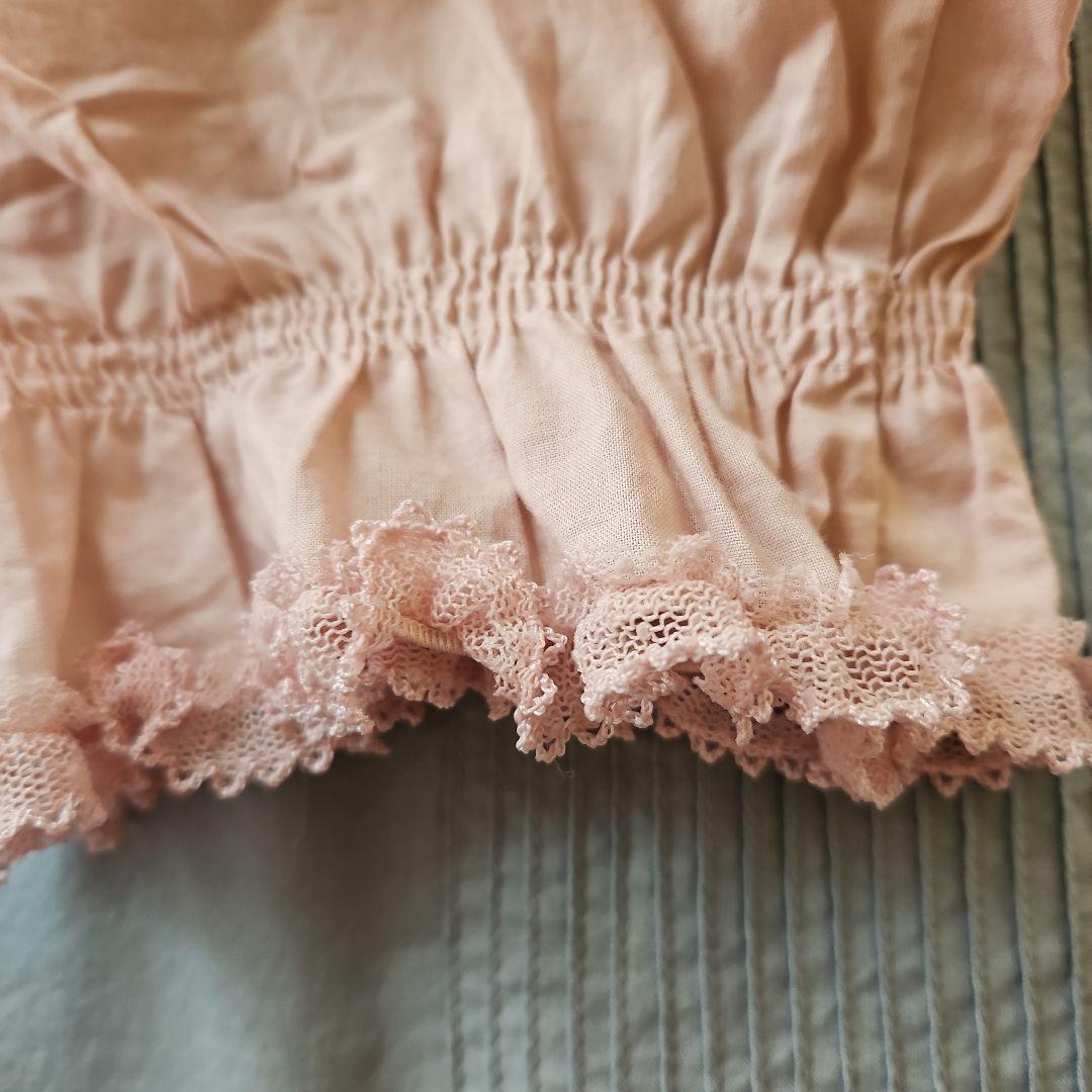 ★ピンクハウス★❤️阪神限定被せ段々ミディワンピース✨ピンク✨綿ローン