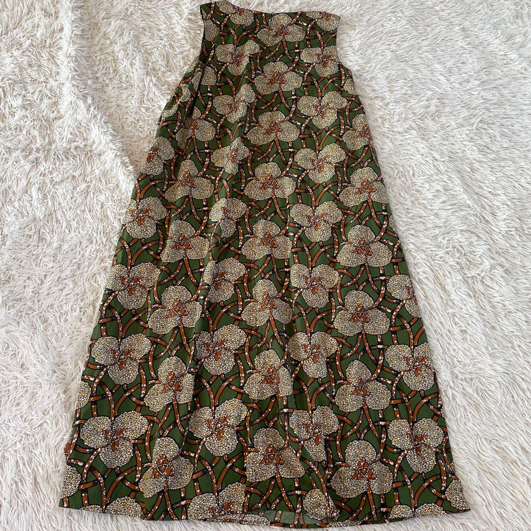 美品　LE GLAZIK（ル グラジック）　総柄　ロングワンピース