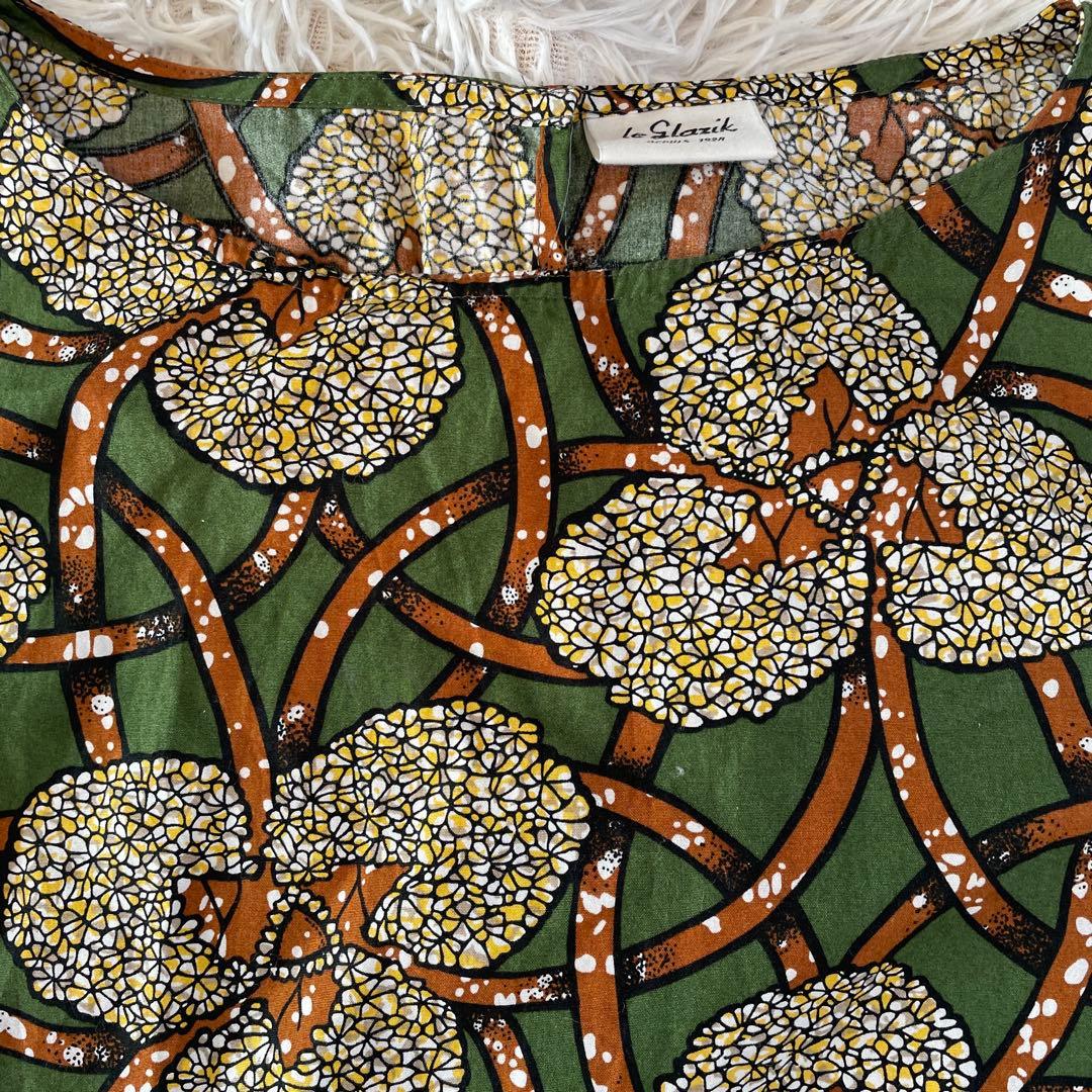 美品　LE GLAZIK（ル グラジック）　総柄　ロングワンピース