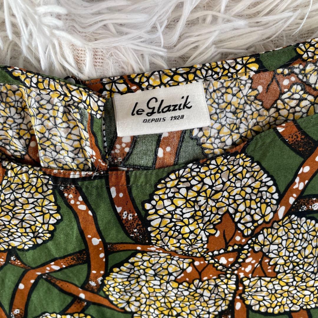 美品　LE GLAZIK（ル グラジック）　総柄　ロングワンピース