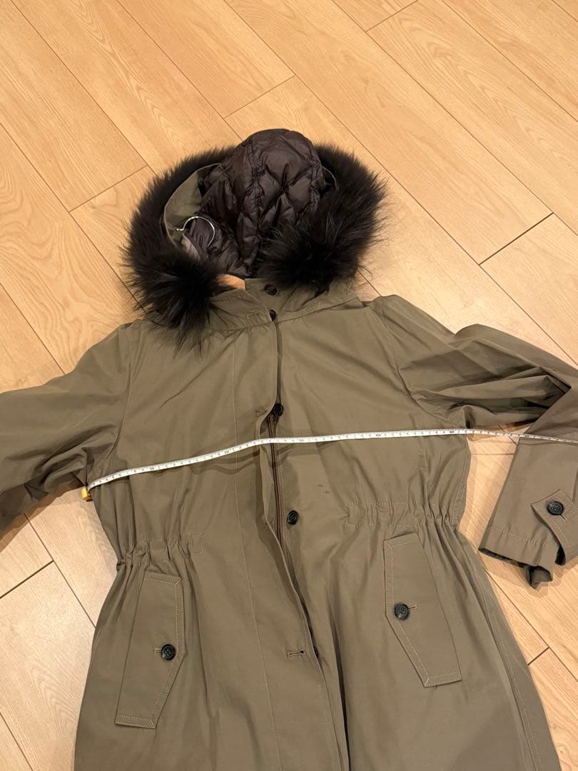 美品 23区Lモッズコート 40ライナー・ファー取り外し可 4way