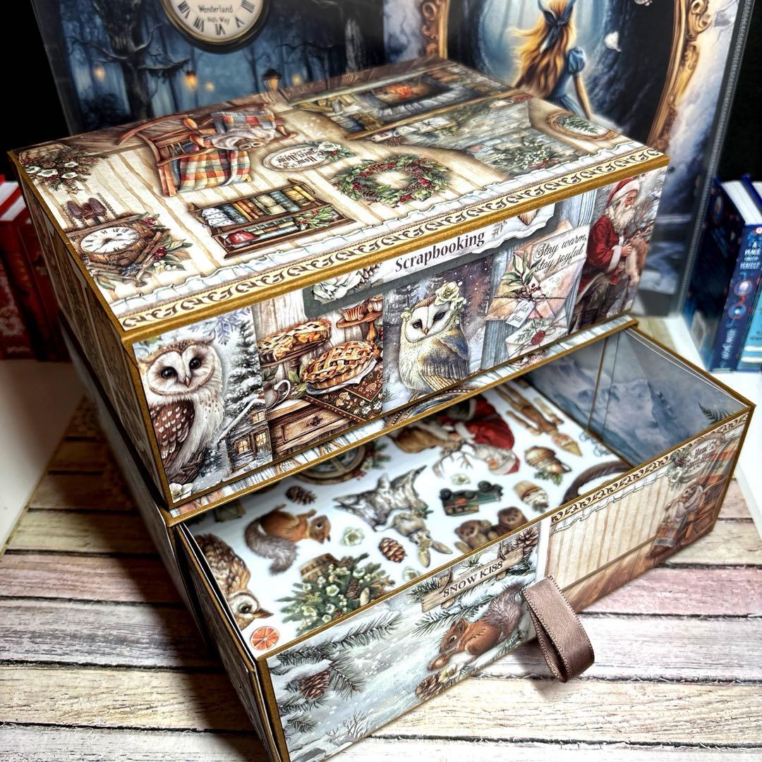 ４１０新スタンペリアTHEOWL’S HOUSEおすそ分け引き出し付収納ボックス