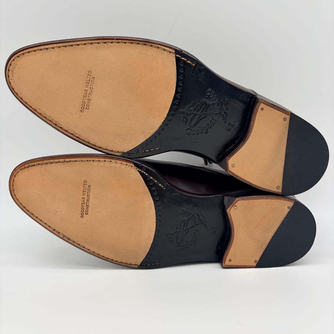 【未使用】ジャランスリウァヤ ストレートチップ 27cm 濃茶 内羽根 革靴