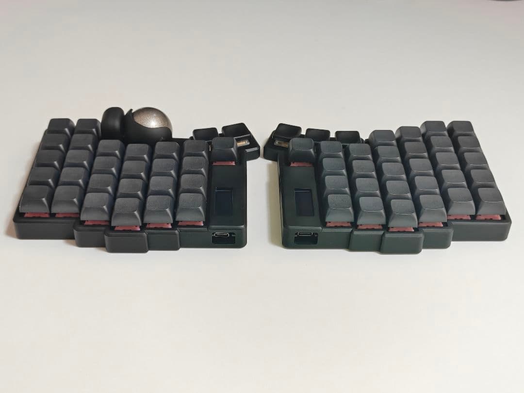 keyball61 完成品 自作キーボード 左右分割 ブラック