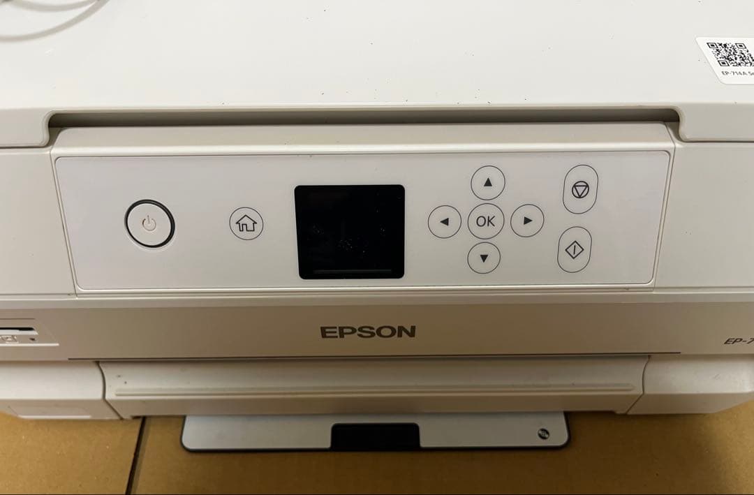 一応ジャンク品EPSON EP-714A インクジェットプリンターインク多数付き