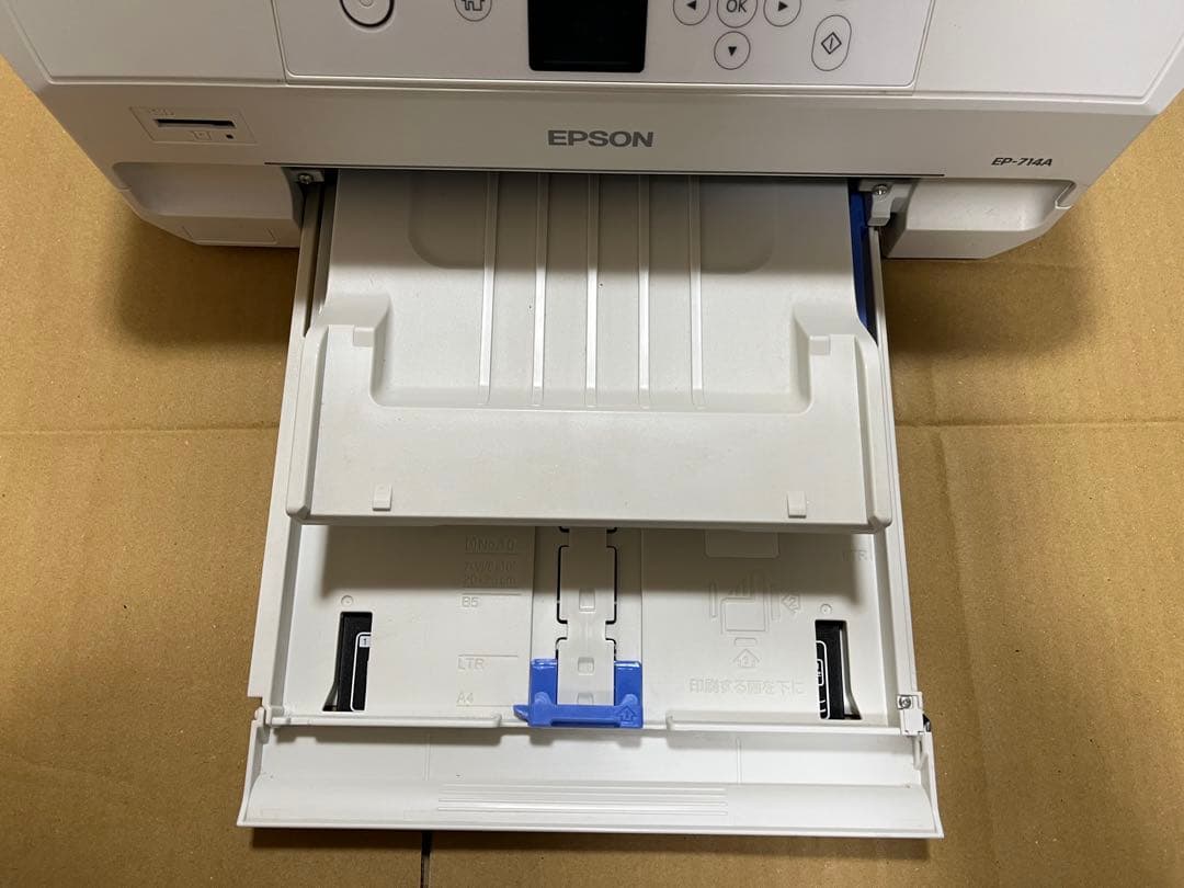 一応ジャンク品EPSON EP-714A インクジェットプリンターインク多数付き