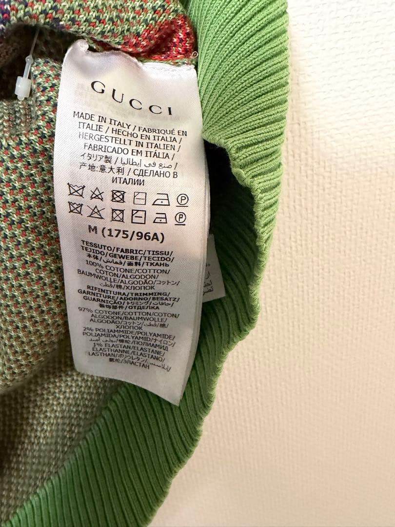 もち Gucci アーガイル柄 ベスト Mサイズ