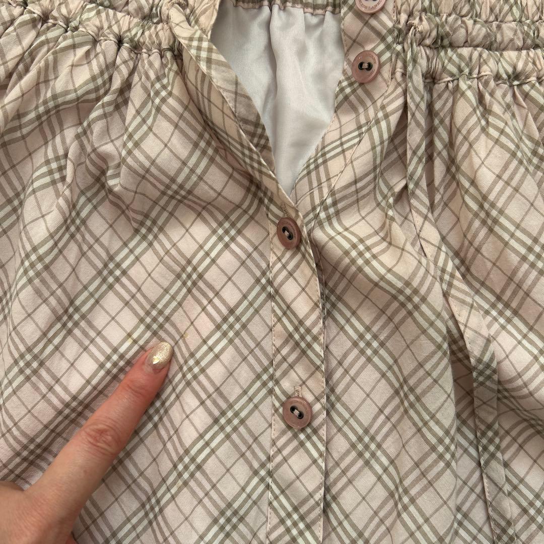 バーバリー　シャツワンピース　ピンク