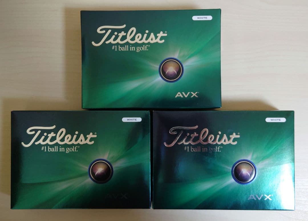 Titleist AVX 2024 ゴルフボール ホワイト 3ダース