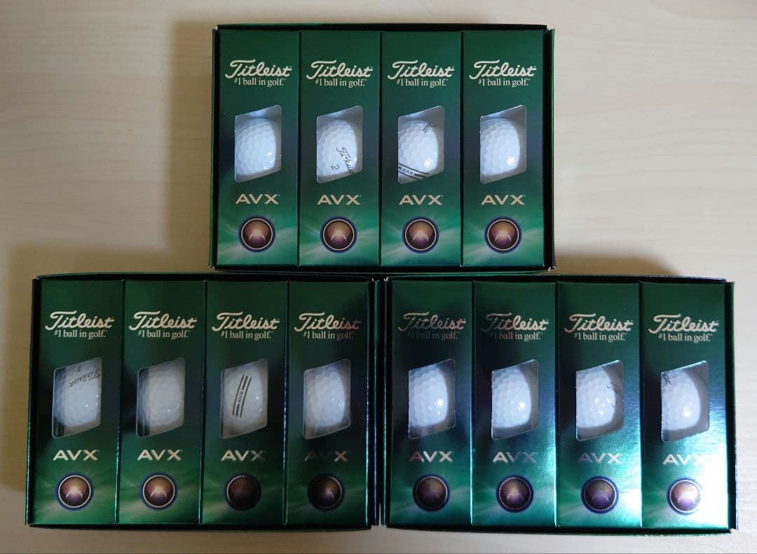 Titleist AVX 2024 ゴルフボール ホワイト 3ダース