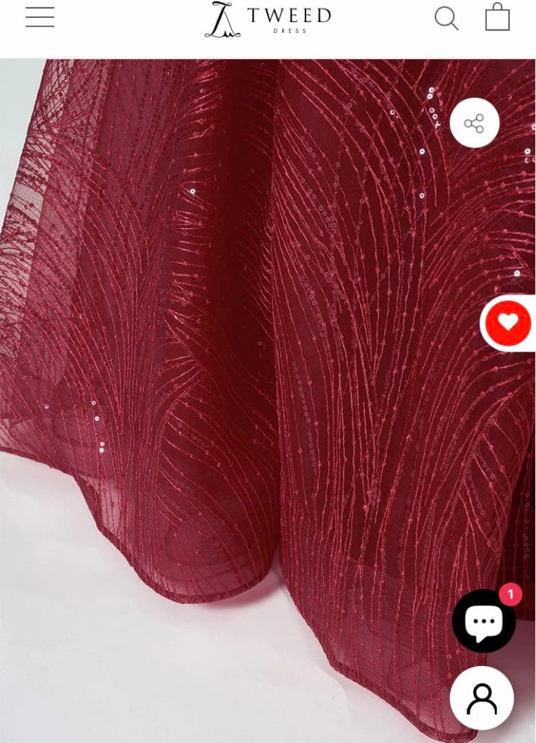 ツイード　ドレス