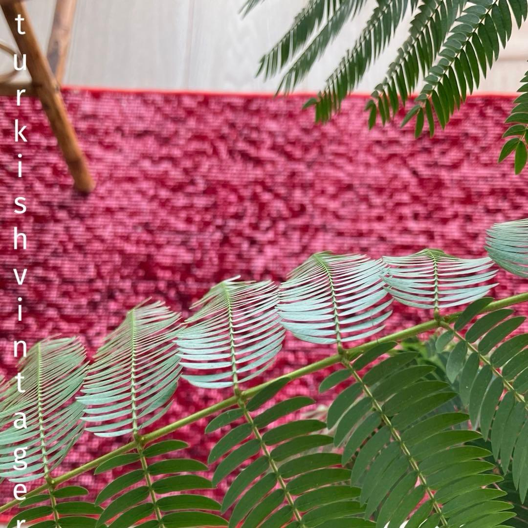 オーバーダイ✳︎50×210✳︎クリスマスレッド　ロング　トルコヴィンテージラグ