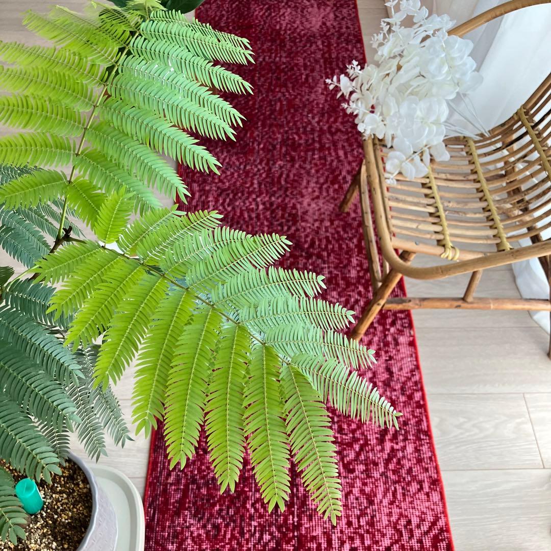 オーバーダイ✳︎50×210✳︎クリスマスレッド　ロング　トルコヴィンテージラグ