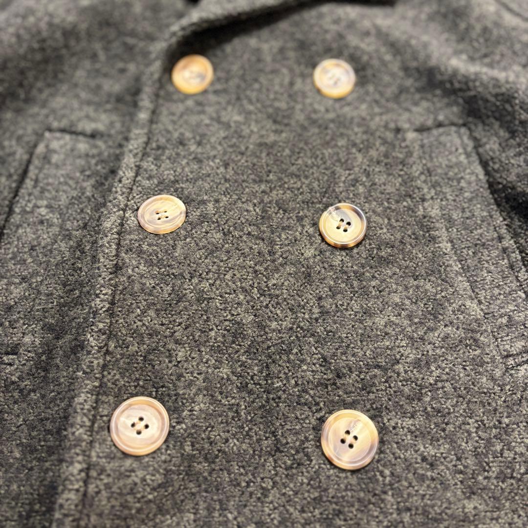 Y's ウール ダブルブレストピーコート サイズ2 ヨウジヤマモト 日本製大きめ