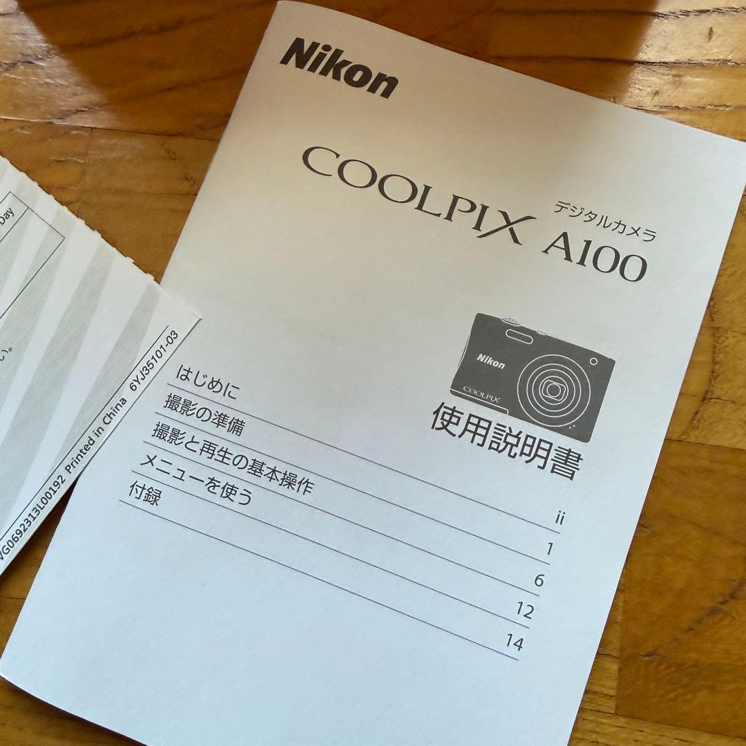 Nikon COOLPIX A100 レッド デジタルカメラ 光学5倍