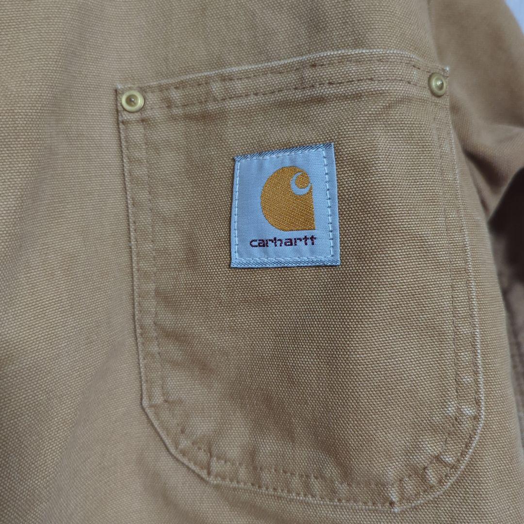 カーハート　ミシガンチョアコート　カバーオール　ヴィンテージ L 薄茶色