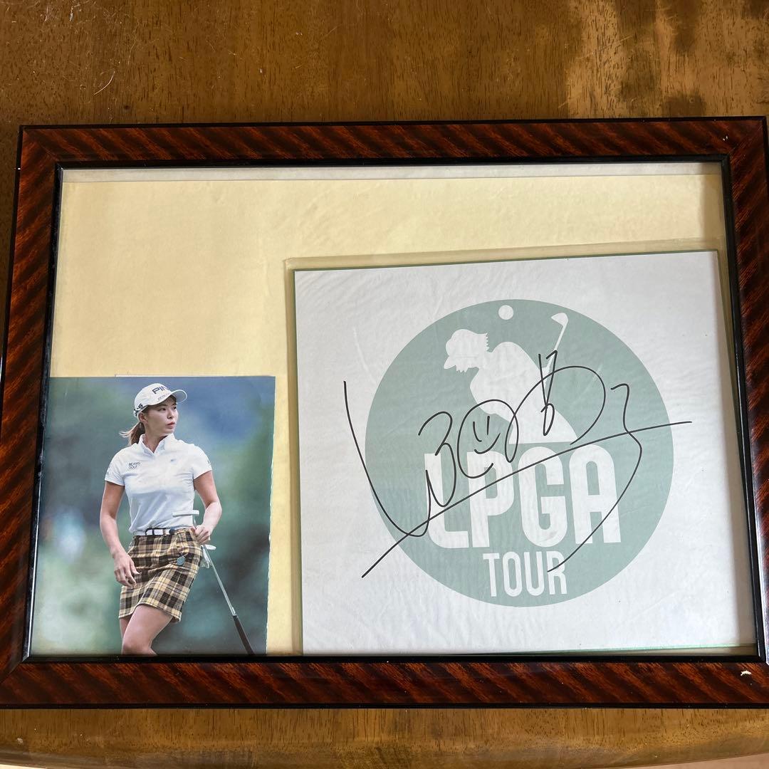 LPGAツアー 渋野日向子サイン入り色紙