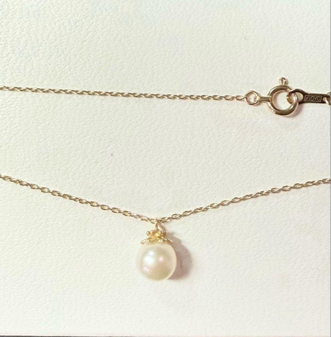 ◾️限定品◾️【NOIR DE POUPEE】 K10 パールキャップ ネックレス