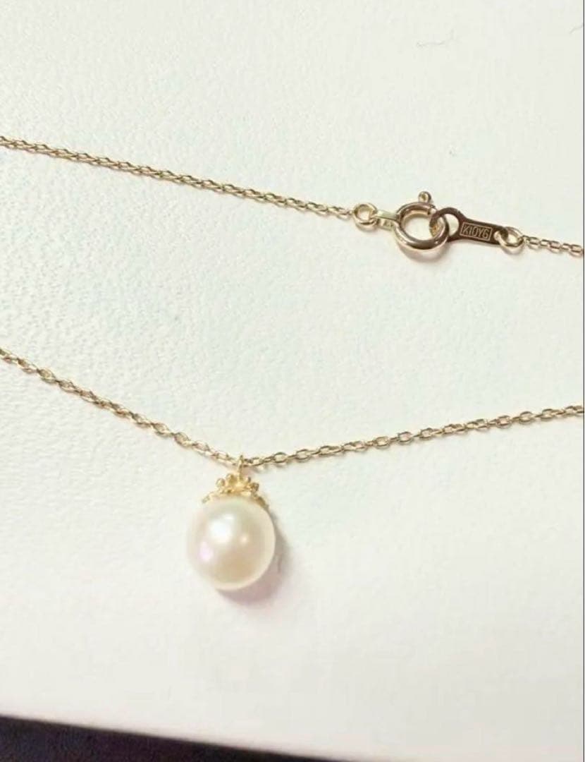 ◾️限定品◾️【NOIR DE POUPEE】 K10 パールキャップ ネックレス