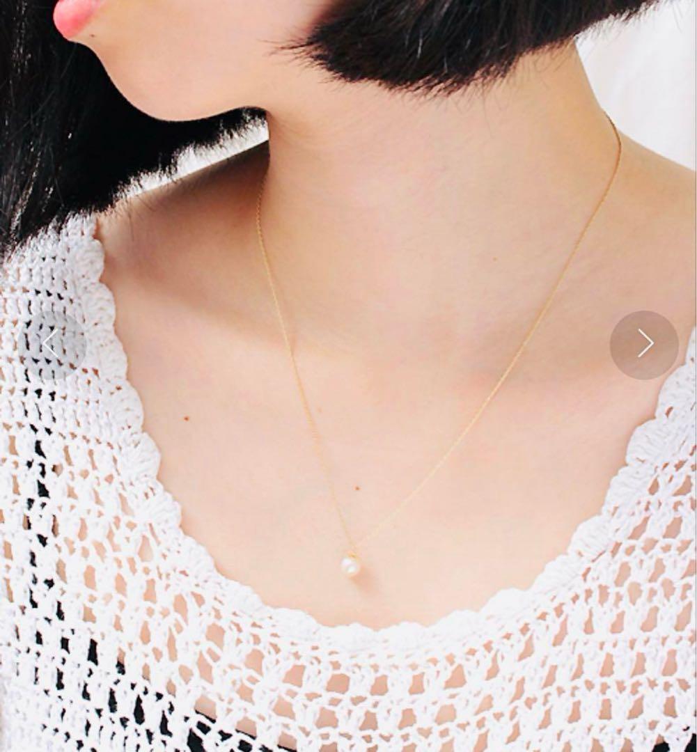 ◾️限定品◾️【NOIR DE POUPEE】 K10 パールキャップ ネックレス