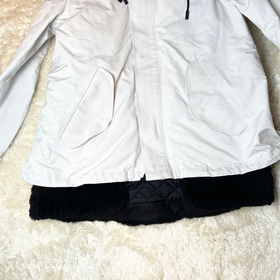 The Reracs リラクス　モッズコート　ボア　ライナー　アイボリー　多機能