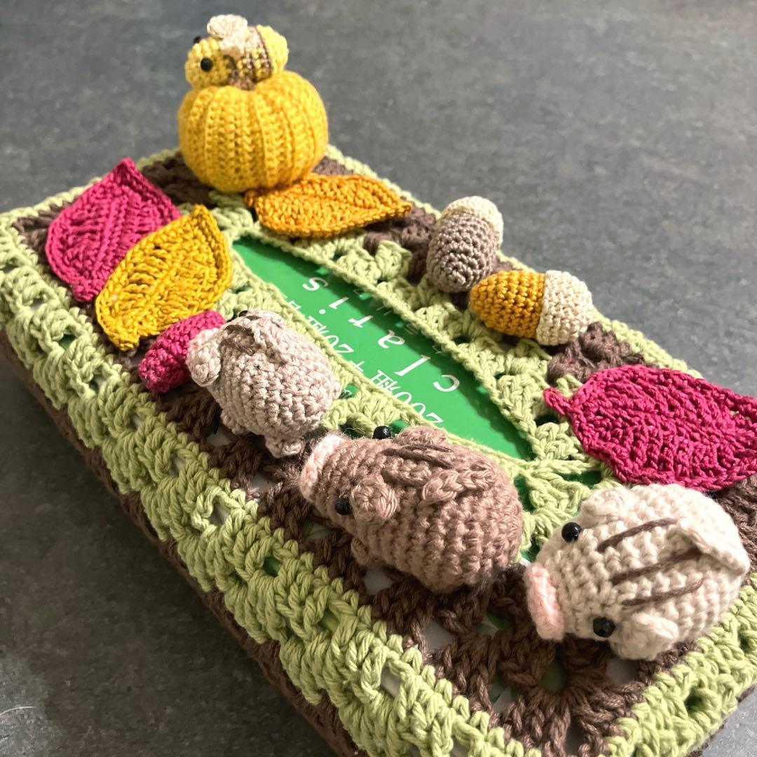 ハンドメイド☆ボックスティッシュカバー☆ティッシュケース☆かぎ針編み