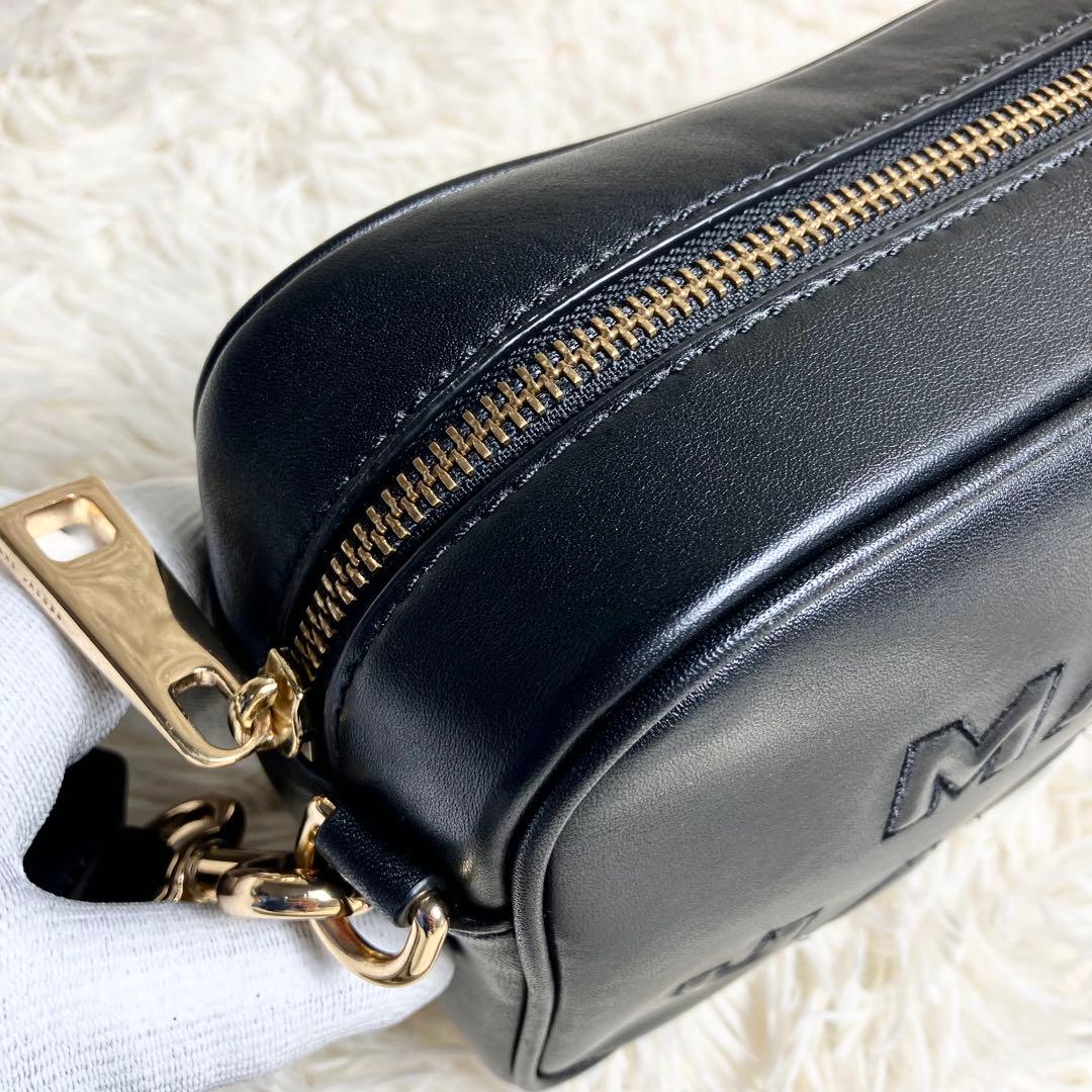 【極美品】マークジェイコブス ＊カメラバッグ レザー ブラック