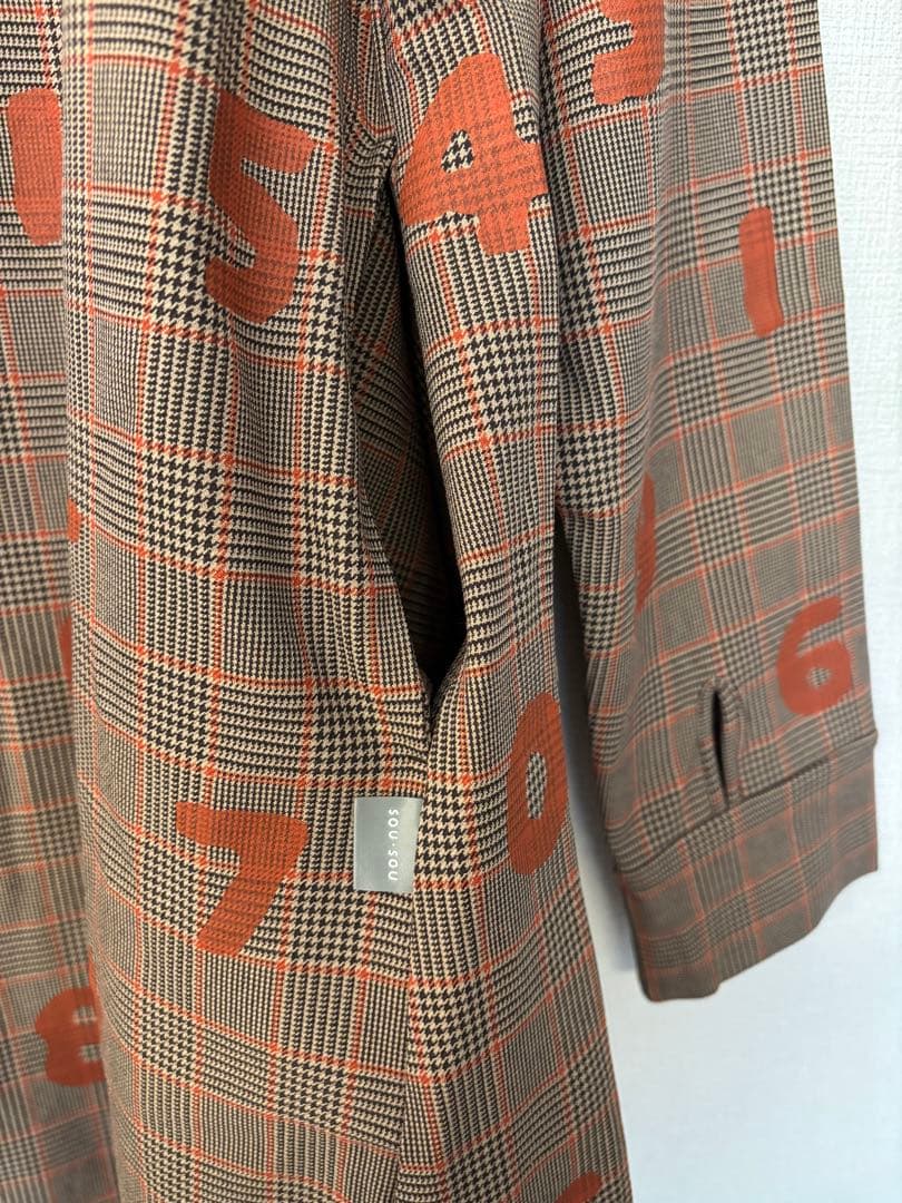 新品タグ付き　裏起毛チェック BIKEワンピース／SO-SU-U Lサイズ