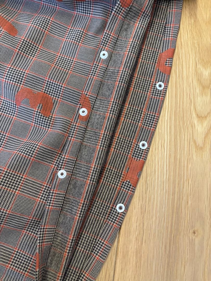 新品タグ付き　裏起毛チェック BIKEワンピース／SO-SU-U Lサイズ