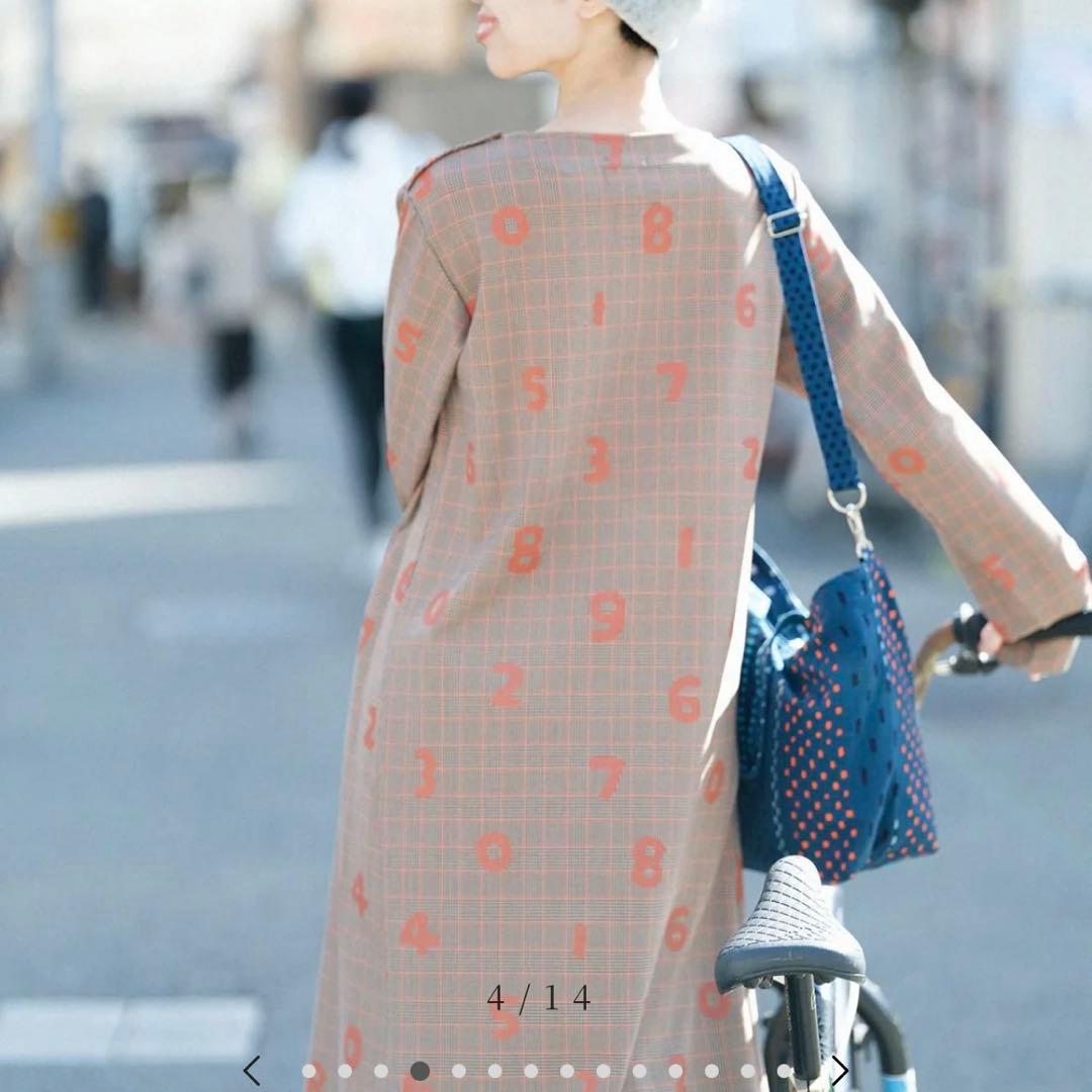 新品タグ付き　裏起毛チェック BIKEワンピース／SO-SU-U Lサイズ