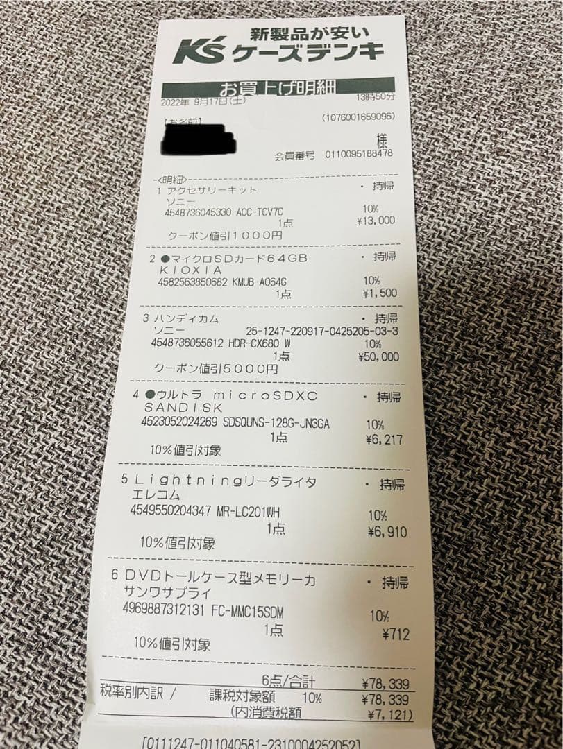 【新品未使用】　SONY ビデオカメラ　HDR-CX680