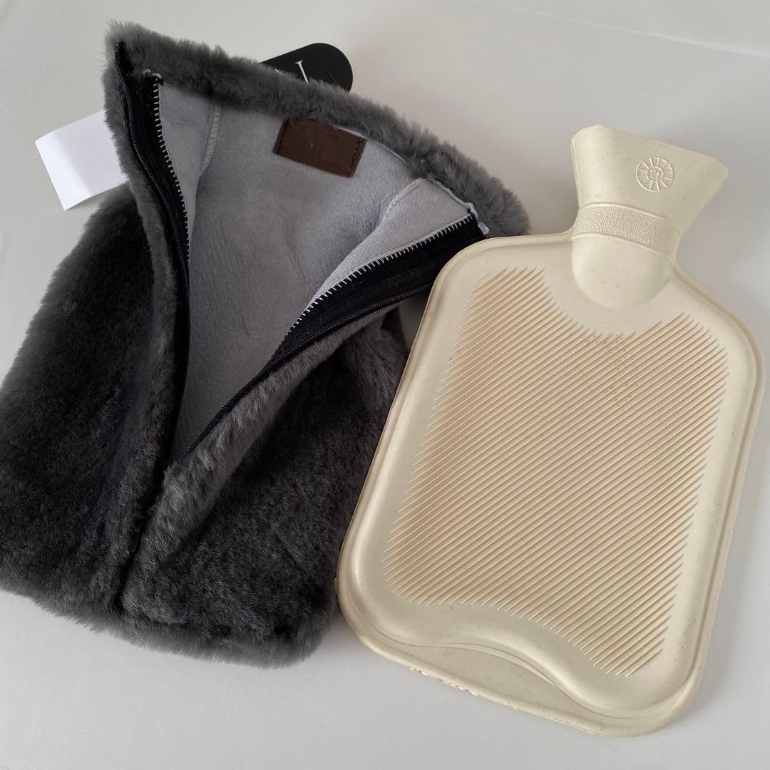 HOT WATER BOTTLE sheepskin moccasin湯たんぽ