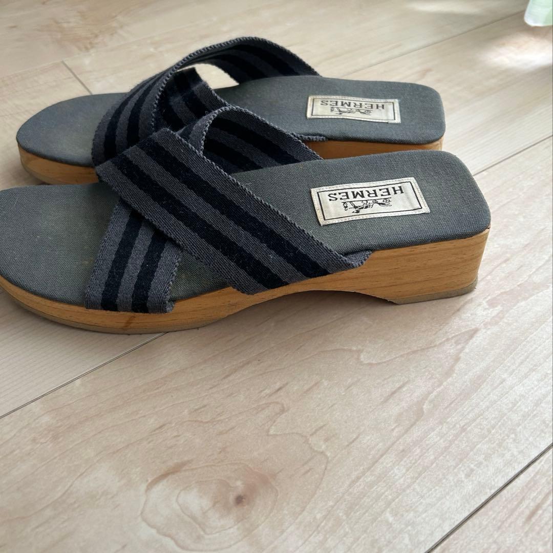 【専用】　　　　　エルメス HERMES ウッドソール フールトゥサンダル