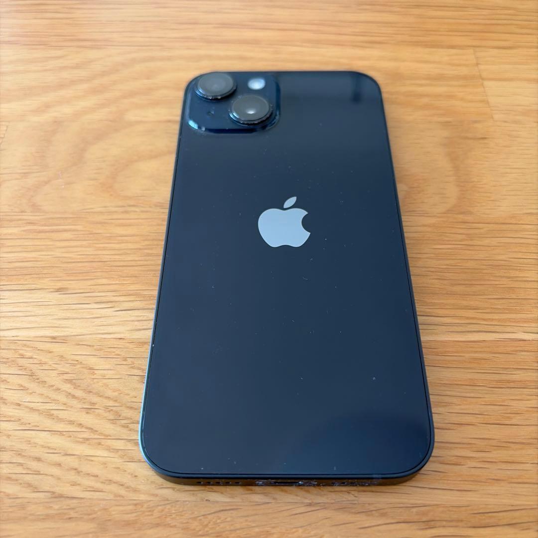 iPhone14本体 ミッドナイト 128GB au iFaceカバー2点付き