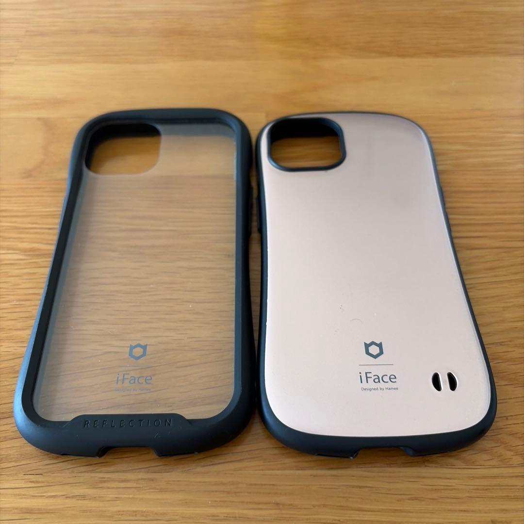 iPhone14本体 ミッドナイト 128GB au iFaceカバー2点付き