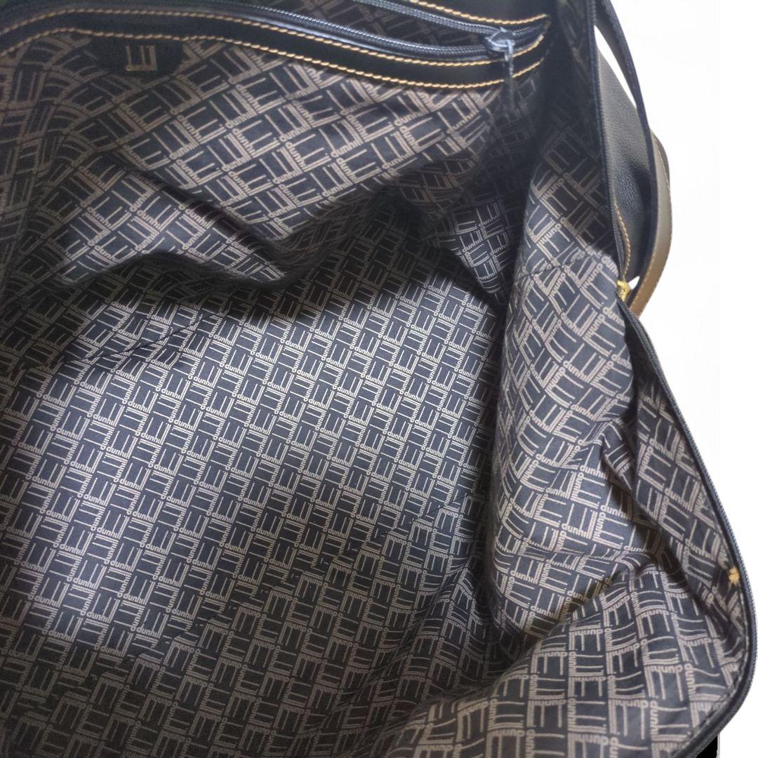 Dunhill ダンヒル ボストンバッグ 2way レザー 黒 大容量 ビジネス