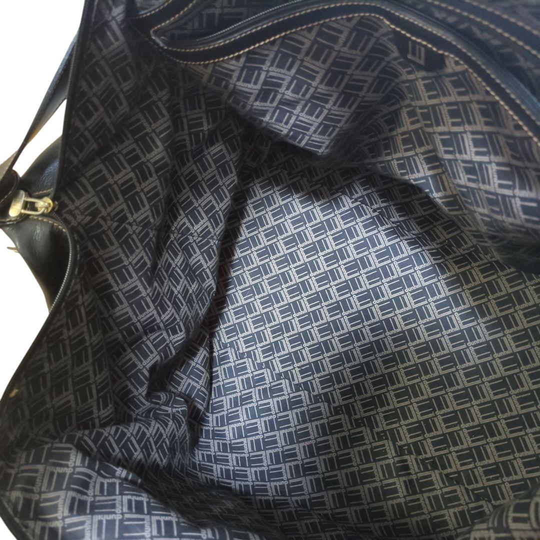 Dunhill ダンヒル ボストンバッグ 2way レザー 黒 大容量 ビジネス