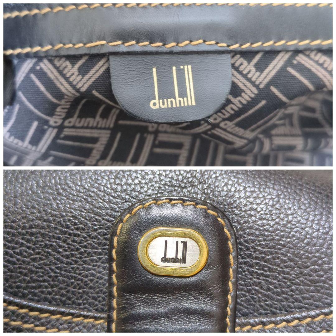 Dunhill ダンヒル ボストンバッグ 2way レザー 黒 大容量 ビジネス