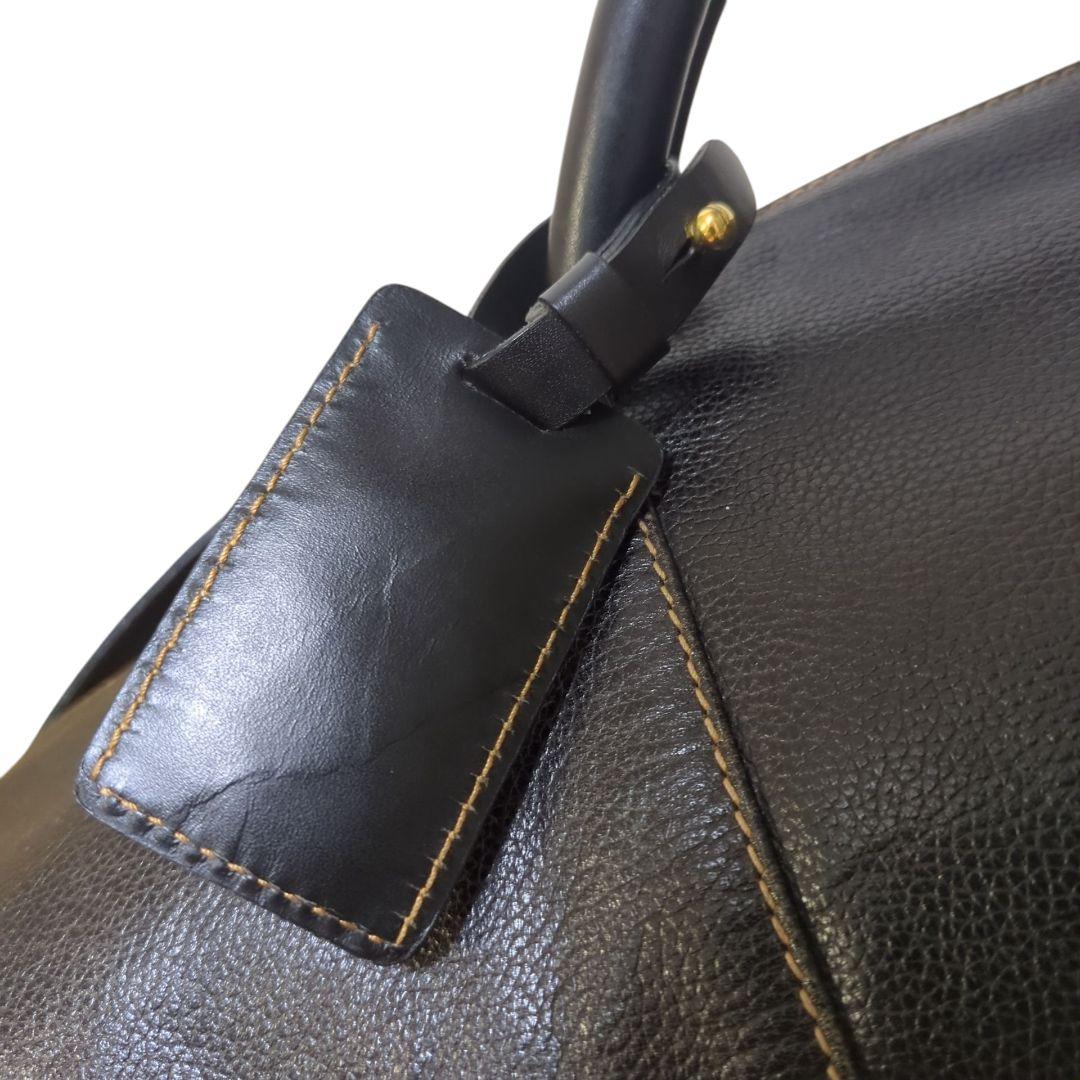 Dunhill ダンヒル ボストンバッグ 2way レザー 黒 大容量 ビジネス