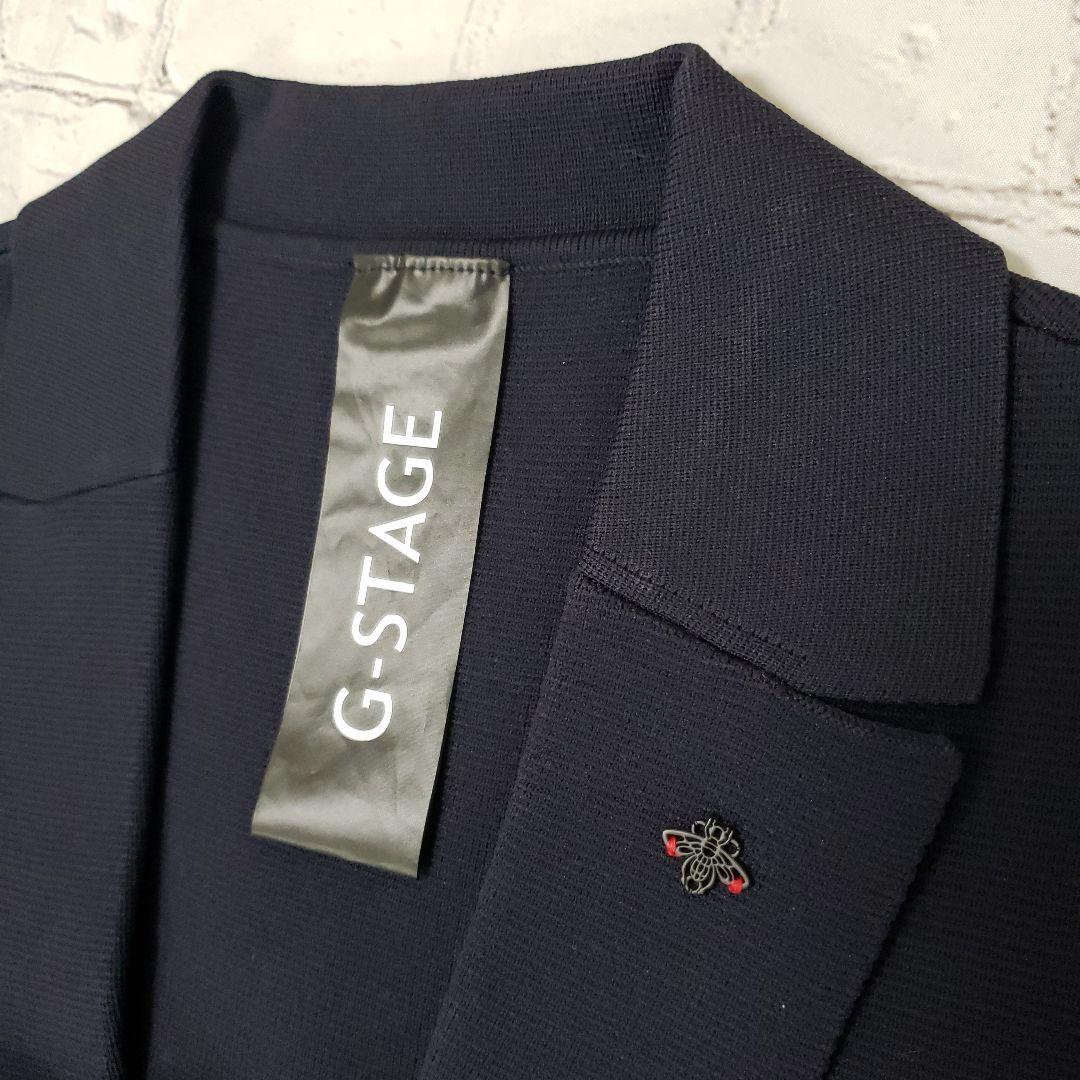 ヒロ G-Stage ミラノリブニット上下セットアップ新品ネイビーMサイズ