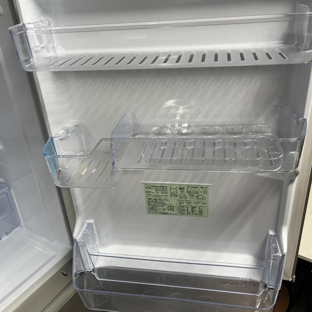 【美品】SHARP 冷蔵庫 SJ-W352F-S 350L 2020年製 家電