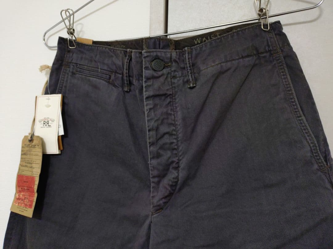 ☆未使用品☆RRL(ダブルアールエル)13スター ヘリンボーンチノパン 黒