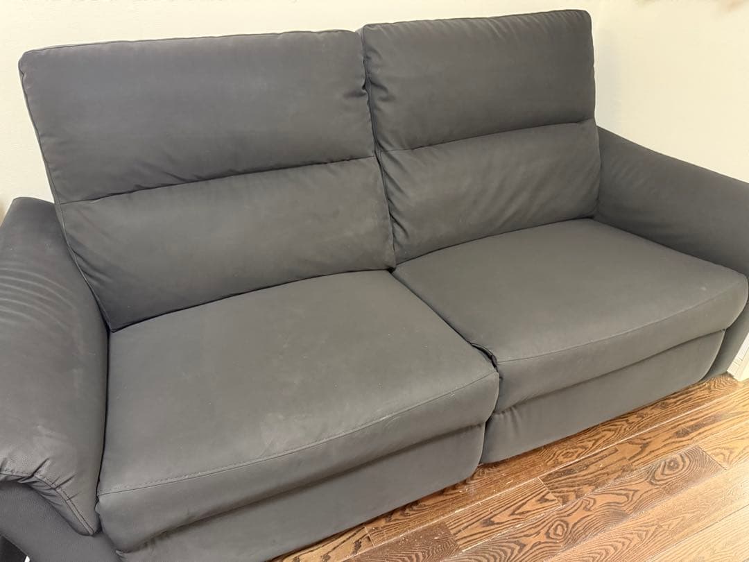 ニトリ 3人掛け電動リクライニングソファ KK6133 Nシールド BK