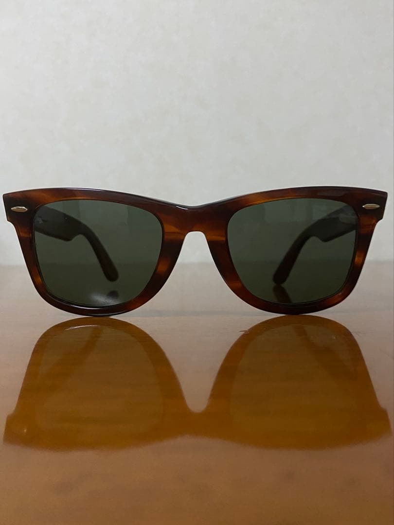 美品 80s B&L WAYFARER 1 AMBER MADE IN USA