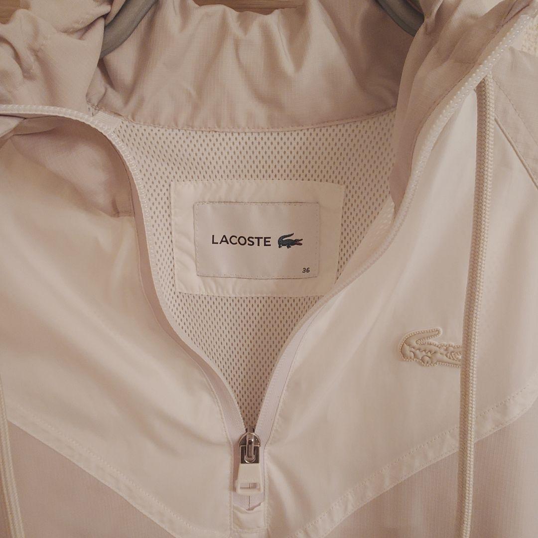 LACOSTE 白 ワンピース プリーツスカート36（ M相当） 売切予定