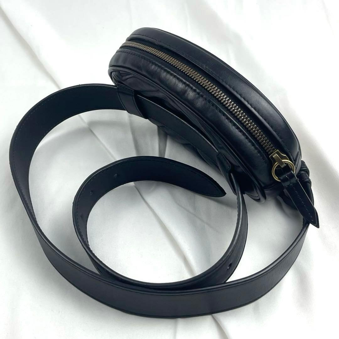 【美品】GUCCI グッチ マーモント ブラック ウエスト ボディバッグ バッグ